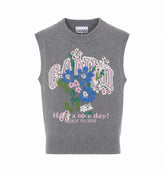 GILET CON FIORI