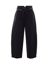 BALLOON TROUSERS WITH EMBROIDERED BELT