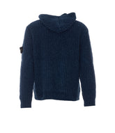 LOGO ZIPPED AND HOODED SWEATER