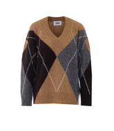 INTARSIO ARGYLE SWEATER