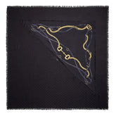 GG WOOL SILK JACQUARD CAPE
