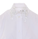 CAMICIA CLASSICA CON LOGO E CRISTALLI