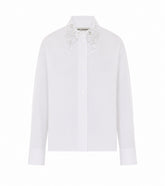 CAMICIA CLASSICA CON LOGO E CRISTALLI