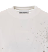 CLASSIC T-SHIRT WITH LOGO AND CRYSTALS