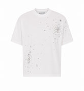 CLASSIC T-SHIRT WITH LOGO AND CRYSTALS