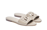 LEATHER SLIDE WITH DG LOGO