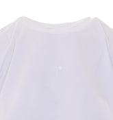 SHORT T-SHIRT WITH LOGO AND SATIN RIBBON