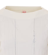 SWEATER WITH CONTRASTING PROFILES