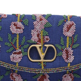 FLOREAL EMBROIDERY SHOULDER BAG