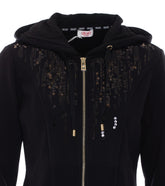 FELPA CON CAPPUCCIO E PAILLETTES