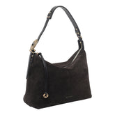 BORSA A SPALLA ROSETTE IN SUEDE MEDIUM
