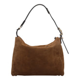 BORSA A SPALLA ROSETTE IN SUEDE MEDIUM