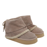 STIVALETTO FOLDING IN SEUDE CON PLATFORM