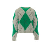 DIAMOND CROPPED SWEATER