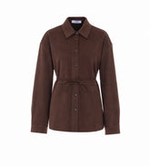 SUEDE EFFECT SHIRT