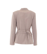 MELANGE JACKET WITH BUCKLES