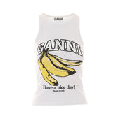 TANK TOP CON LOGO E STAMPA BANANA
