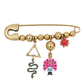 KALAIA CHARMS BROOCH