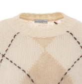 DIAMOND CROPPED SWEATER