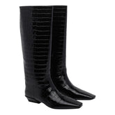STIVALE CON STAMPA CROCO