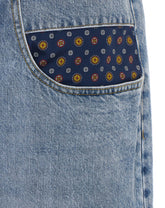 JEANS WITH PATCHWORK DETAIL