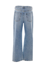JEANS WITH PATCHWORK DETAIL