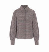 KALMIA CHECKED SHIRT WITH RHINESTONE DECORATIONS