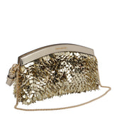 POCHETTE CONVERTIBILE ATHENA SMALL CON PAILLETTES METALLIZZATE