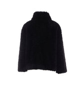 SHORT JACKET TOUCH FUR CURLY EFFECT