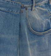 DENIM WALLET MIDI SKIRT