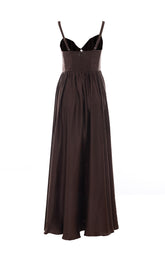 DRAPED MAXI DRESS