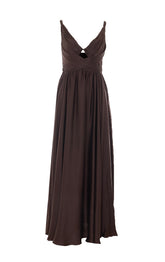 DRAPED MAXI DRESS