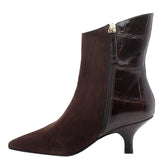 STIVALETTO SCAMOSCIATO BIMATERIALE