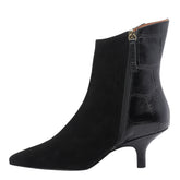 STIVALETTO SCAMOSCIATO BIMATERIALE