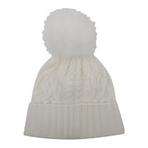 LOGO BEANIE WITH POMPON