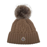 LOGO BEANIE WITH POMPON
