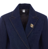 DENIM DOUBLE BREASTED BUTTON JACKET