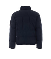 LOGO COTTON NYLON TELA DOWN JACKET