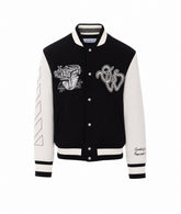 CAT OFF WOOL REGULAR VARSITY JACKET