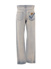 NUMERIC SIGNATURE STRAIGHT-LEG JEANS