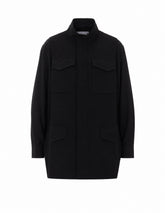 SUITING X CREPE BACK SATIN SHIRT