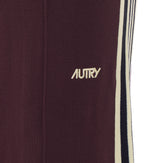 KNITTED VISCOSE JOGGERS WITH LOGO