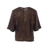 BLUSA GIROCOLLO IN PAILLETTES