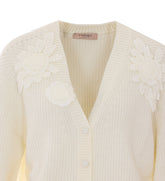 CARDIGAN CON FIORI CROCHET