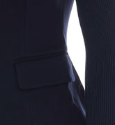 BLAZER CON MANICHE IN MAGLIA