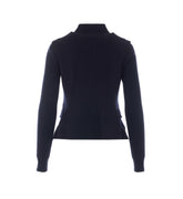 BLAZER CON MANICHE IN MAGLIA
