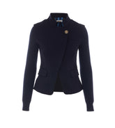 BLAZER CON MANICHE IN MAGLIA