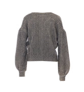 MAGLIA-CARDIGAN IN MISTO MOHAIR STAMPATO