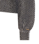 MAGLIA-CARDIGAN IN MISTO MOHAIR STAMPATO