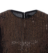 BLUSA GIROCOLLO IN PAILLETTES